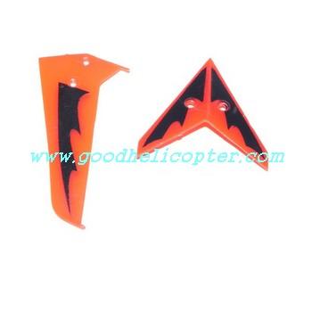 fq777-005 helicopter parts tail decoration set (red color)